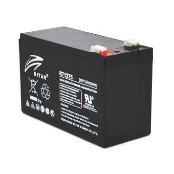 Акумуляторна батарея AGM RITAR RT1275B, Black Case, 12V 7.5Ah ( 151 х 65 х 94 (100) ) Q10 RT1275B фото