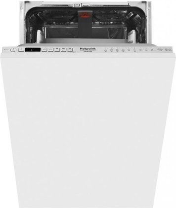 Посудомийна машина Hotpoint вбудована, 10компл., A+++, 45см, дисплей, інвертор, 3й кошик, білий HSIO3O35WFE фото