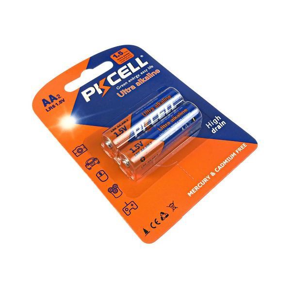 Батарейка PKCELL Ultra Alkaline AA LR6 1.5V, 2шт./блістер 255444 фото