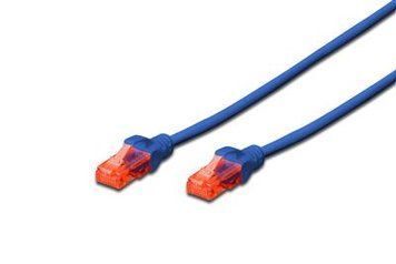 Патч-корд DIGITUS CAT 6 UTP, 3м, AWG 26/7, Cu, LSZH, синий DK-1617-030/B фото