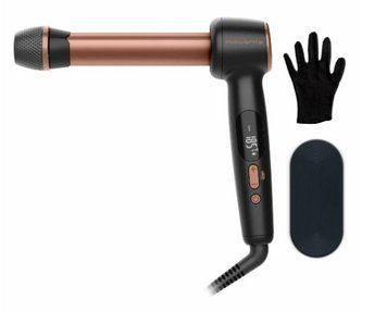 Стайлер Rowenta Twist Curl, автоматичний, темп.режимів-4, 150C&ndash;210С, кераміка, рукавика та термопідкладка, чорно-золотий CF4620E0 фото