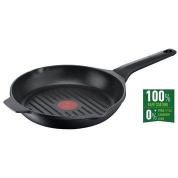 Сковорода гриль Tefal DELICIO, 26см, алюміній, бакеліт, чорний E2324074 фото