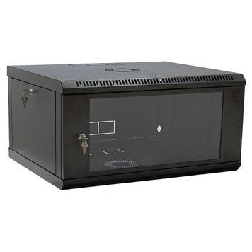 Шафа 19" 4U, 600x400x284мм (Ш*Г*В), економ, акрилове скло, чорна UA-MGSW1L44B фото