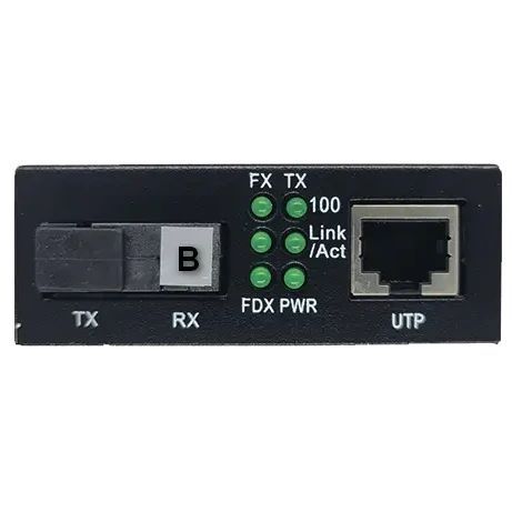 ALISTAR X5S 100M 10/100BASE-T RJ-45 - 100BASE-FX 1SM WDM SC 20KM TX1550/RX1310nm Медіаконвертор 99-00020856 фото