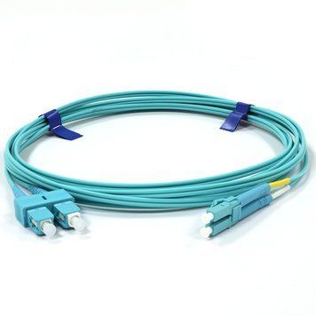Патчкорд SC/UPC-LC/UPC MM (OM3) 15м Duplex Slim UPC-15SCLC(MM)D(ON)S фото