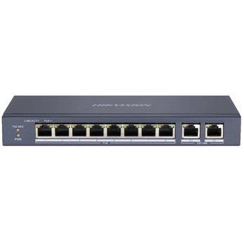 Hikvision DS-3E0310P-E/M(B) PoE Коммутатор 8 портов неуправляемый 99-00025219 фото