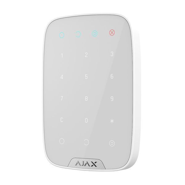 Бездротова сенсорна клавіатура Ajax Keypad white 100561 фото