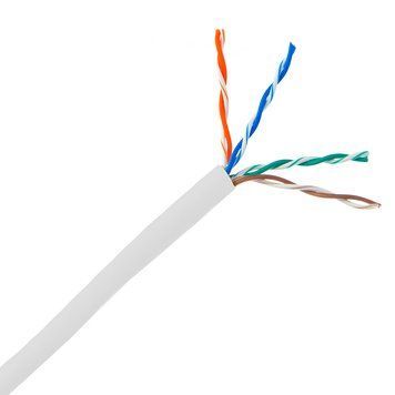 Кабель U/UTP кат. 5E, 24AWG, обол. PVC(Eca), 305 м, білий CMS-UU5E-IEWH фото