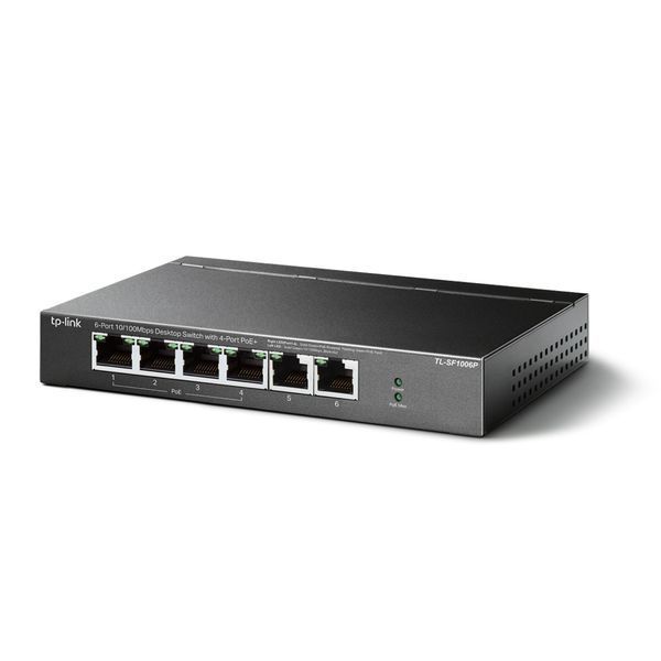 PoE-комутатор TP-Link TL-SF1006P 6-портовий з 4 PoE+ портами некерований 144799 фото