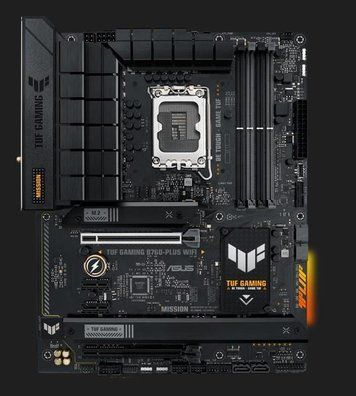 Материнcька плата ASUS TUF GAMING B760-PLUS WIFI s1700 B760 4xDDR5 M.2 HDMI DP Wi-Fi BT ATX 90MB1ER0-M1EAY0 фото