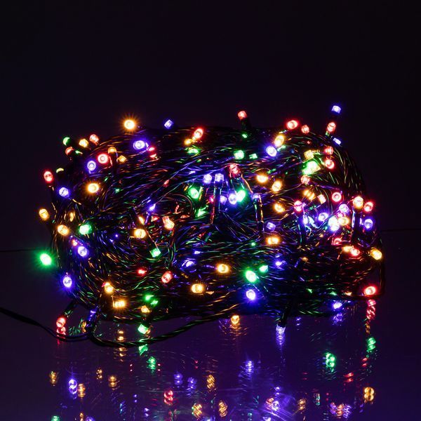 Гірлянда Нитка вулична 30 (м) 300 LED чорний провід Мультиколір CF300L30MBML CF300L30MBML фото