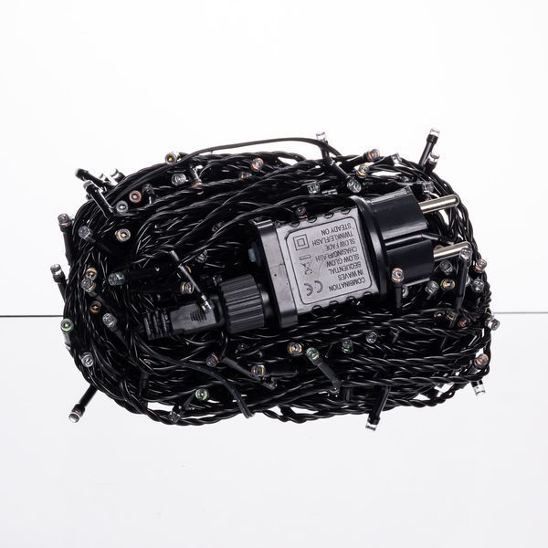 Гірлянда Нитка вулична 30 (м) 300 LED чорний провід Мультиколір CF300L30MBML CF300L30MBML фото