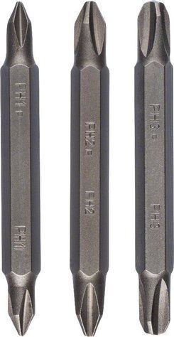 Біти двосторонні Bosch PH/PH 1/2/3, 60мм, 3шт 2.609.255.961 фото