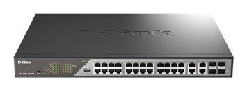 Комутатор D-Link DSS-200G-28MPP 24xGE PoE, 4xSFP/GE, 518Вт, Некерований DSS-200G-28MPP фото