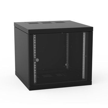 Шкаф ZPAS 19", 18U, Z-BOX, сменные боковые стенки, стеклянная дверь, 600x600 мм, максимально 100кг, черный WZ-7240-20-A5-161-BNP фото
