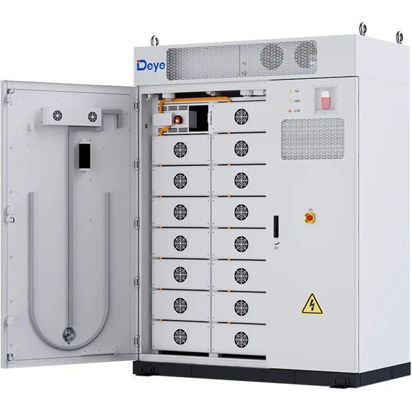 Система хранения энергии DEYE MS-GS215 100kW 768V 280Ah 215kWh LiFePO4 IP54, 200kW MPPT, Fire Extinguisher, Air conditioner (MS-GS215-2H3) MS-GS215-2H3 фото