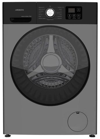Пральна машина ARDESTO фронтальна Black Mars, 6кг, 1200, А+++, 46.5см, дисплей, інвертор, сірий WMW-6105DGBI фото
