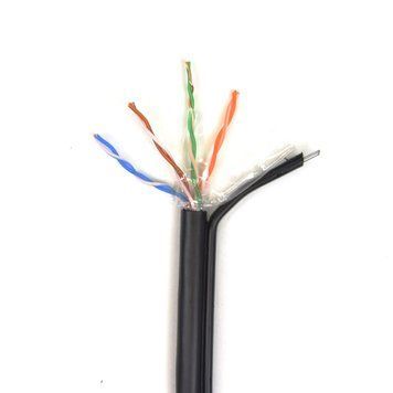 Звита пара GoldMine GM UTP 4*2*0.5-CU PE MP кат.5е (UTP мідь зовнішній з несучим дротом) бухта 305м 244248 фото