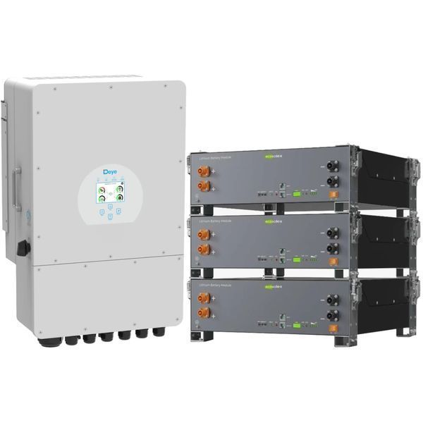 Система хранения энергии DEYE SV-1DE10K1-LEC15K1-1 10kW 15.4kWh 3BAT LiFePO4 &ge;6000 циклов (SV-1DE10K1-LEC15K1-1) SV-1DE10K1-LEC15K1-1 фото