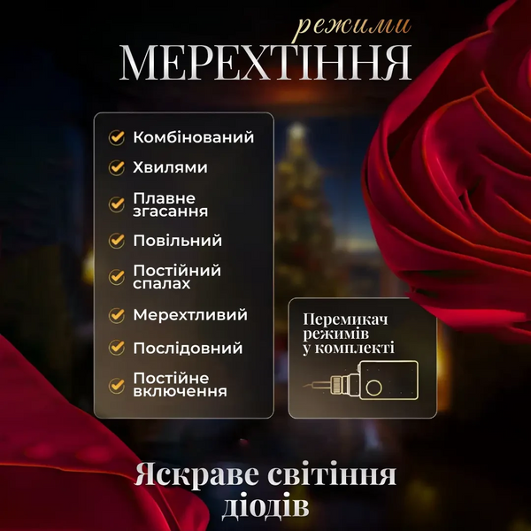 Електрична гірлянда Зірка штора 3 метри на вікно для фотозон синя WYF11BL WYF11BL фото