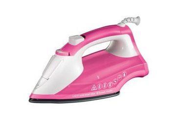 Утюг Russell Hobbs Light & Easy Pro, 2600Вт, 240мл, паровой удар -130гр, постоянный пар - 40гр, керам. подошва, бело-розовый 26461-56 фото