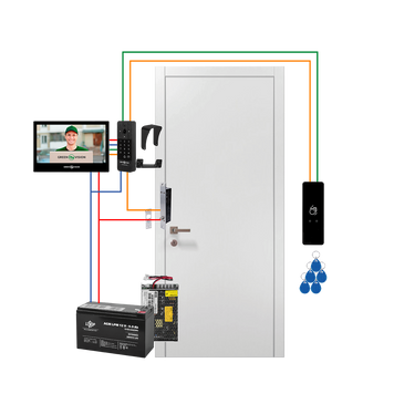 Комплект домофона WIFI с электроригельным врезным замком GV-511 24273 фото