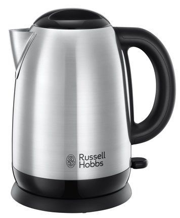 Електрочайник Russell Hobbs Adventure 1.7л, метал, сріблясто-чорний 23912-70 фото